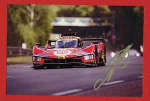 PHOTO cm13x19 signed by Nicklas Nielsen FERRARI 499P #50 Winner 24H LE MANS 2024 - Imagen 1 de 2