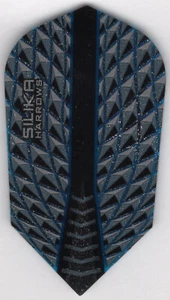 Blue SILIKA HARROWS Slim Dart Flights: 3 pro Set - Bild 1 von 4