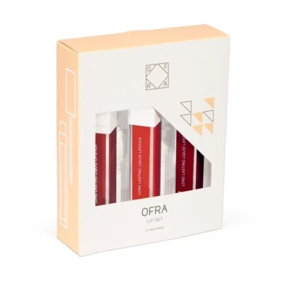 OFRA The REDS 3 Piece Long Lasting Liquid Lip Set NIB Full Size - Image 1 of 4