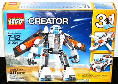 BRAND NEW! LEGO CREATOR FUTURE FLYER 31034 3 IN 1 / MECH / ROBOT / JET / CAR - Image 1 of 2