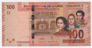 Billete Bolivia 100 Bolivianos L.1986 (2016) P 251 UNC sin circular loro azul - Imagen 1 de 2