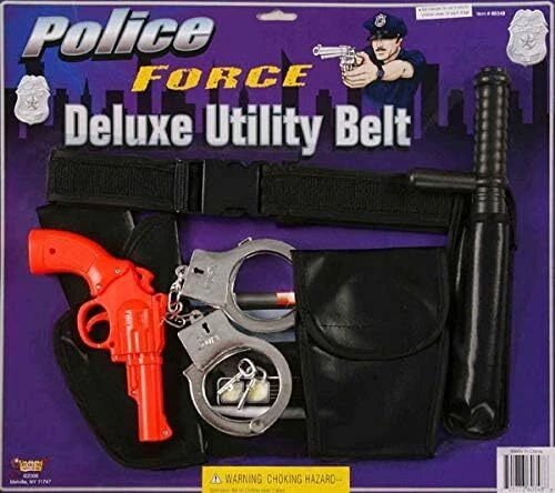 Police Force Deluxe Utility Belt Fancy Dress Halloween Child Costume Accessory - Image 1 of 1