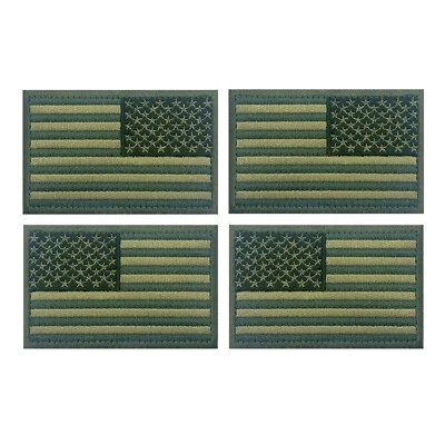 4pcs American Flag Embroidered Patches - Image 1 of 3