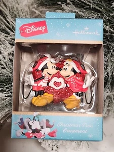 Hallmark 2022 Disney Mickey and Minnie Mouse Christmas Ornament - Picture 1 of 2