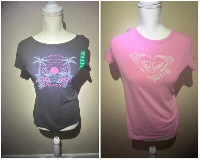 2 PACK - Roxi Youth 2 Pack Tee Shirts - Size XL (18/20) Pink & Charcoal - Image 1 of 4