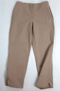 Talbots Donna Taglia 4 Pantaloni Ins 25" Heritage Vestito Cachi Chino Elasticizzato Beige - Foto 1 di 11