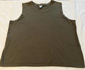 CJ Banks Women’s Green Pullover Vest size 3X New - Picture 1 of 3