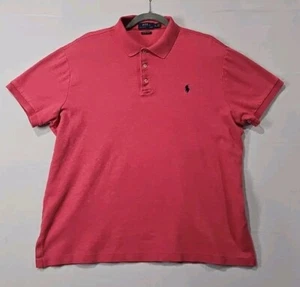 Polo Ralph Lauren Custom Slim Fit Short-sleeve Polo Shirt Men's XL Red Preppy - Picture 1 of 21