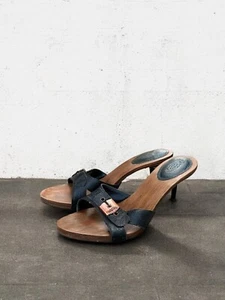 Vintage 90s Dr. Scholl’s Wooden Sandal Pumps - Picture 1 of 3