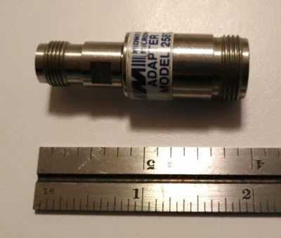 Midwest Microwave 2587, DC-18GHz, TNC(F)/N(F), RF Adapter Connector - Image 1 of 4