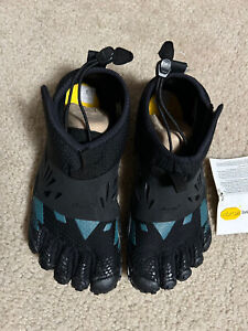 Vibram FiveFingers Spyridon MR Elite Running Trail Shoes 39 Black Blue Womens 8