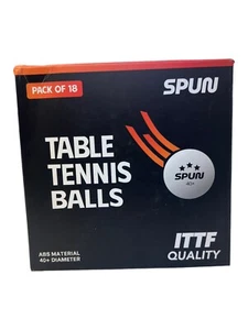 Gesponnene Tischtennisbälle - 18 Stück, 40+ Durchmesser, ABS-Material & ITTF-Qualität - Bild 1 von 5