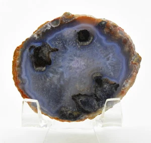 2.1" Blue Chacledony Agate Thunderegg Geode Natural Gemstone Crystal Mineral USA - Picture 1 of 6