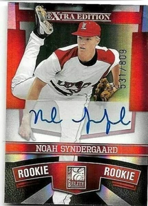 NOAH SYNDERGAARD 2010 DONRUSS ELITE EXTRA EDITION ROOKIE CERTIFIED AUTOGRAPH#809 - Picture 1 of 1
