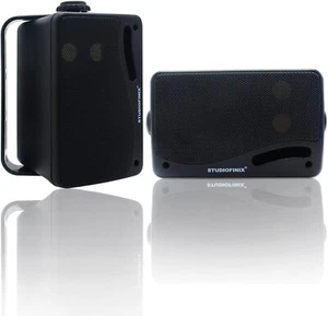 Herdio 3.5" 200W Outdoor Herdio Wall Mount Speakers Wired Waterproof for Patio - Picture 1 of 28