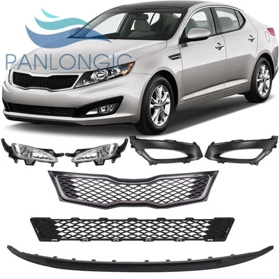 For Kia Optima 2011 -2013 SX/SXL Front Upper/Lower Grille Foglights Covers Kit Foto 1 de 4