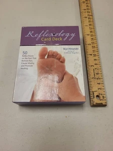 Fußreflexzonenmassage Karten Deck 50 Reflexpunkte Füße Skye Alexander Autor Gesundheitsbuch - Bild 1 von 3