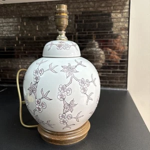 Vintage chinesischer Tischlampenfuß im Ingwerglasstil - Bild 1 von 11