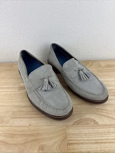 Cole Haan Pinch Classic Maine Gray Suede Tassel Loafers Shoes Men's 10.5M - READ - Picture 1 of 10