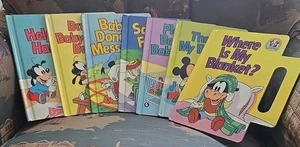 Set 7 Vintage Disney Babys Out & Around Kinder Brettbücher mit Griffen - Bild 1 von 14