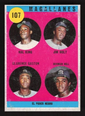 1970 OVENCA (Venezuelan Winter League) -#107 CITO GASTON, HILL, KING, HOLT - Image 1 of 2