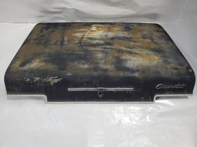 1966 Chevrolet Bel Air OEM sedã preto precisa de tampa de porta-malas de pintura  - Imagem 1 de 4