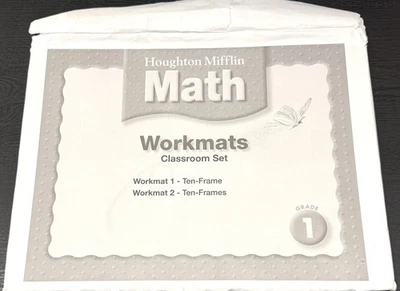 Houghton Mifflin 数学课堂垫 1/2 适用于 1 级 - 前/后 (19) 干擦 — 第 1/3 张图片