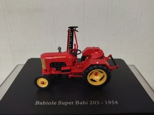 BABIOLE SUPER BABI 203 1954 RED TRACTOR/FARMER 1:43 UH HACHETTE - Imagen 1 de 3