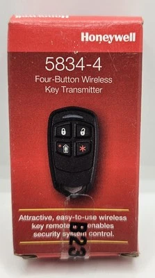Honeywell 5834-4 Wireless Remote Keyfob for Lynx 3000 5000 Panel ADT - Image 1 of 4