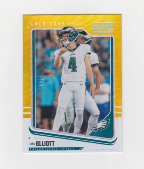 2018 Score Gold Zone #268 Jake Elliott #'d 31/50 Eagles - Image 1 of 1
