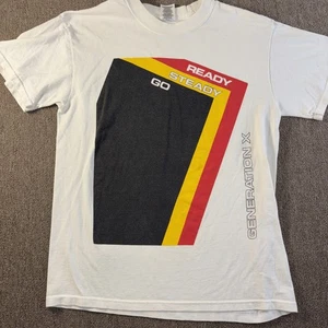 Camiseta Generation X Vintage Años 90 Ready Steady Go Band Mediana Blanca - Imagen 1 de 10