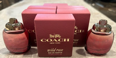 NUEVO Coach Wild Rose Eau de Parfum Miniatura 4.5ml / 0.15oz Splash (6 piezas) Foto 1 de 3