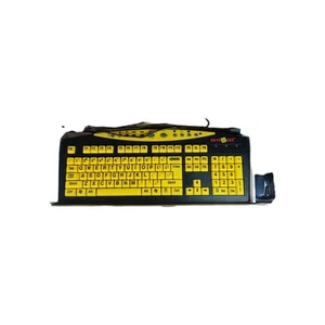 Ablenet 18320000075 Keys-U-See Large Print USB Wired Keyboard Black Yellow Mouse - Picture 1 of 4