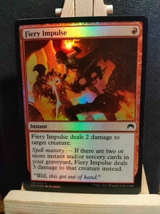 Fiery Impulse FOIL - Magic Origins - Common - NM to LP (see pics) MTG - Picture 1 of 2