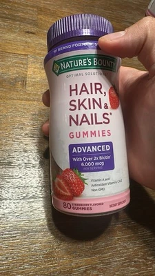 NEW Nature's Bounty Advanced Hair Skin & Nails Gummies SEALED 10/2026 - Image 1 of 2
