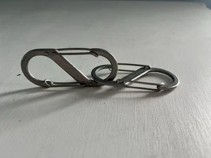 Nite Ize S-Biner Slide Lock Dual Locking Carabiner Size #3 Stainless X 2 - Picture 1 of 5