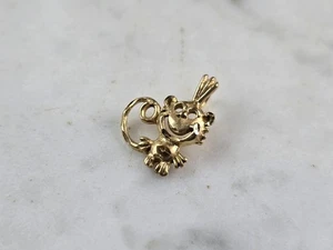 Womens Vintage Estate 14k Gold Lil Monkey Michael Anthony Pendant 0.9g E6826 - Picture 1 of 3