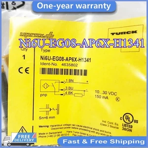 1PCS NEW For TURCK proximity switch sensor Ni6U-EG08-AP6X-H1341 Fast Ship ### - Picture 1 of 5
