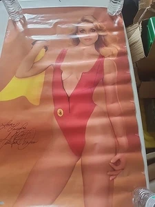 Heather Thomas Poster Red Scuba Suit - Picture 1 of 6
