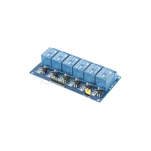 Platine 6 Relais optisoliert 12V 10A 250Vac Arduino Shield mit LED - Bild 1 von 2