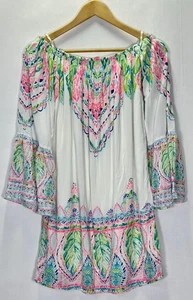 Abito donna Lilly Pulitzer taglia: XS Nevis Coconut Coast spalle scoperte manica a campana - Foto 1 di 4