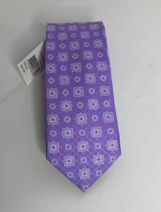 Eton Herrenkrawatte Mini Punkte & Quadrat Lavendel Weiß Marine 100 % Seide Krawatte Neu $ 170 - Bild 1 von 6