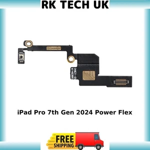 iPad Pro 13" 7th Gen 2024 A2925 A2926 A3007 Power Button Flex Cable UK Stock - Picture 1 of 2