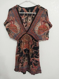 Blusa Top Angie Y2K Boho Mujer Talla L Floral Hippie Paisley - Imagen 1 de 5