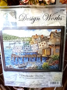 Design Works "Dockside Edredones" Kit Punto de Cruz Contado Nuevo en Paquete 12 x 16 - Imagen 1 de 5