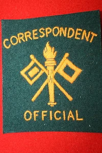 U.S. US ARMY SIGNAL CORPS WAR CORRESPONDENT CLOTH PATCH WW2 - Picture 1 of 1