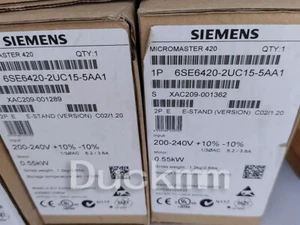 1pc New Siemens 6SE6420-2UC15-5AA1 Frequency Converter MICROMASTER420 without fi - Picture 1 of 2