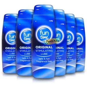 6x Fun Time Original Stimulating Lube Water Based Intimate Lubricant 75ml - Picture 1 of 1