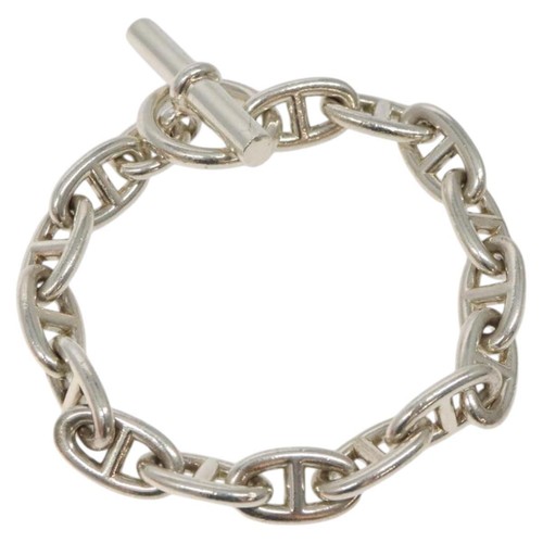 HERMÈS Bracciale HERMES Chene Dunkle GM AG925 15 cornici argento autentico PP604M