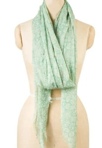 Naturally Knotty Lightweight Modal 43" x 78 Holiday Floral Print Wrap Scarf  $75 - Picture 1 of 6